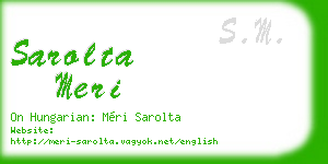 sarolta meri business card